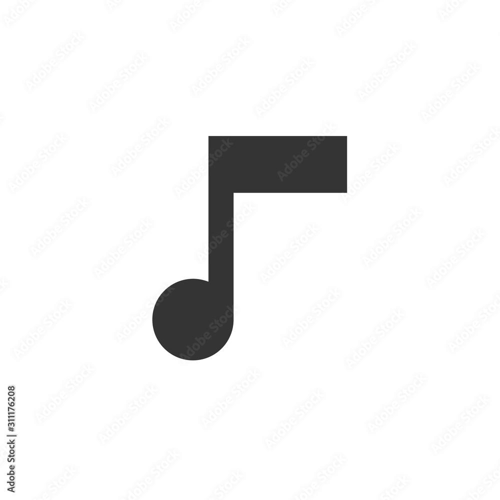 half music note icon vector illustration for website and design icon half music note icon vector illustration for website and design icon