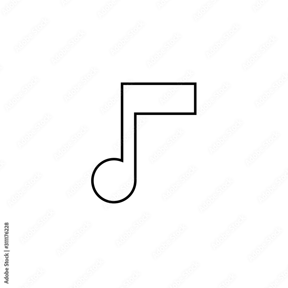 half music note icon vector illustration for website and design icon half music note icon vector illustration for website and design icon