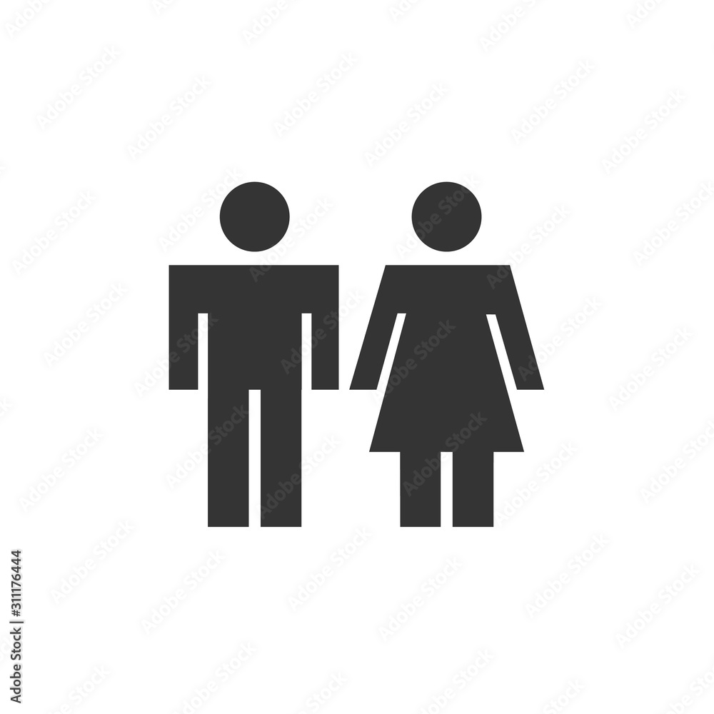 man and woman toilet icon vector illustration for website and design icon man and woman toilet icon vector illustration for website and design icon