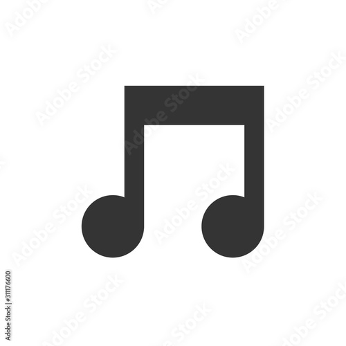 music note icon vector illustration for website and design icon
