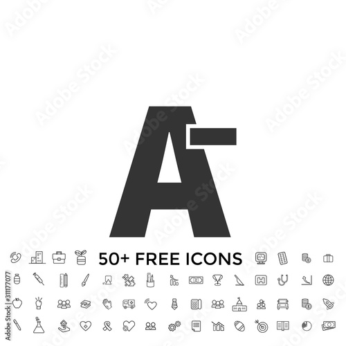 resize text align icon vector illustration for website and design icon