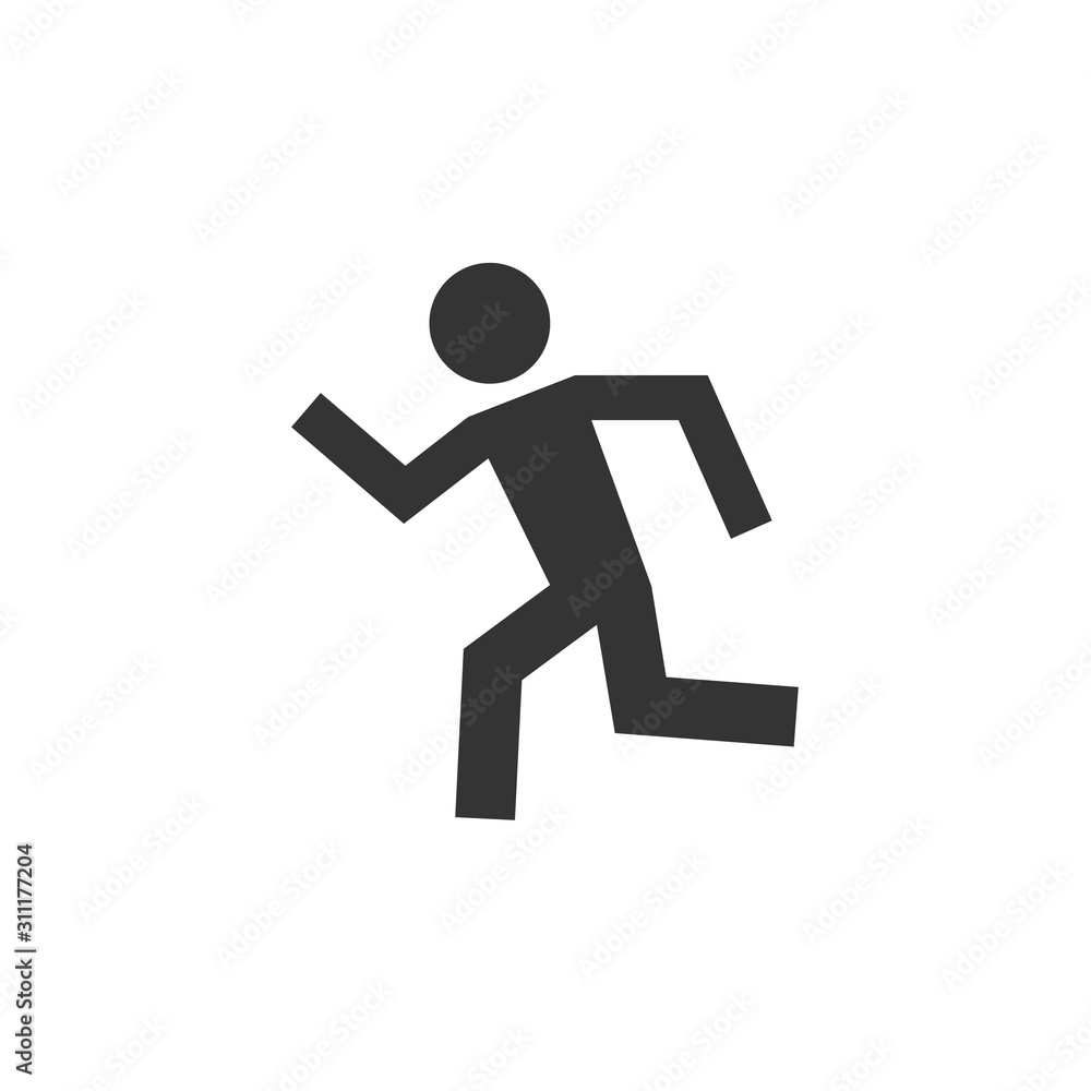 running icon vector illustration for website and design icon