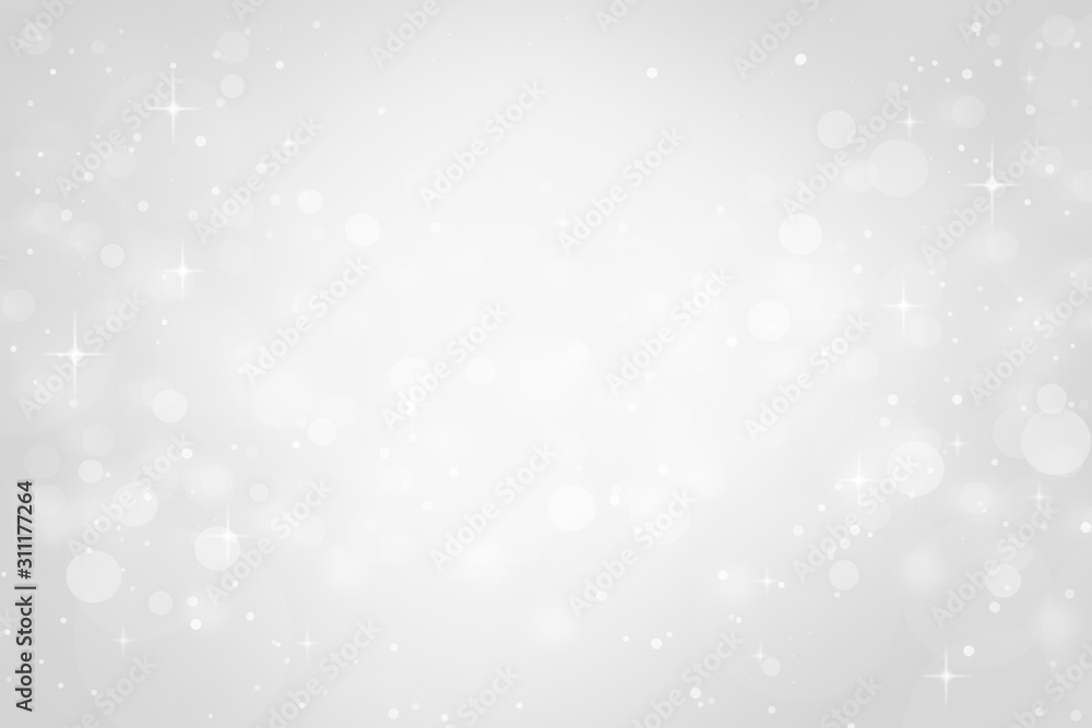 white blur abstract background. bokeh christmas light backbground