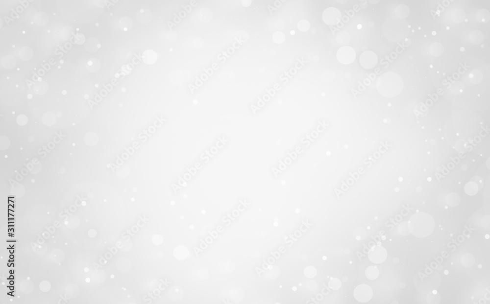 white blur abstract background. bokeh christmas light backbground
