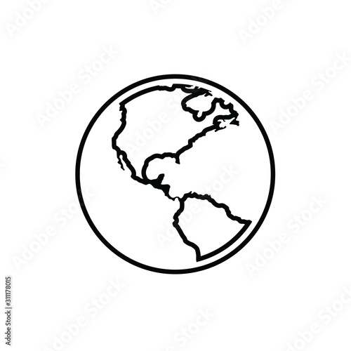 world icon vector illustration for website and design icon