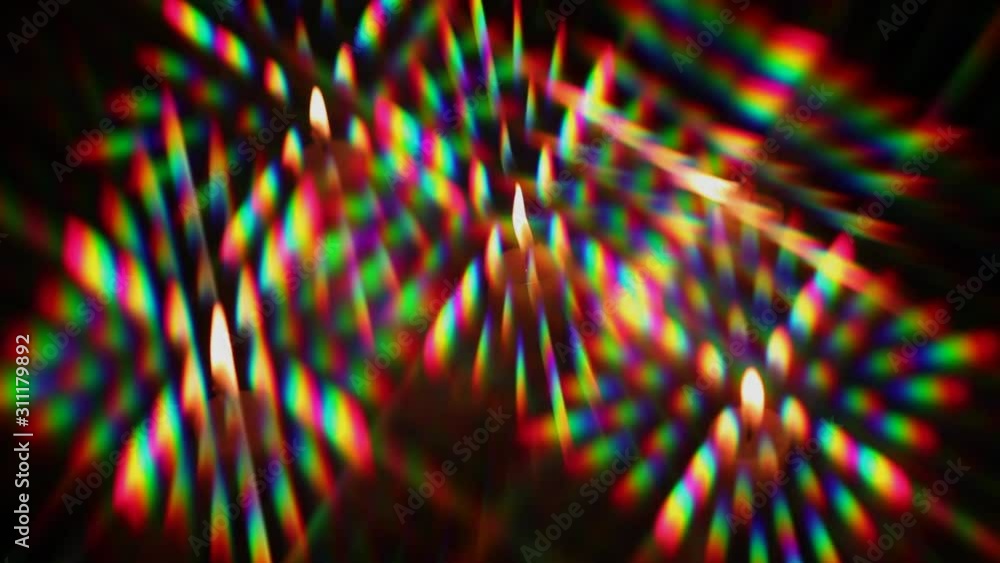 Diffraction of light from a candle flame as a set of diffraction orders ...
