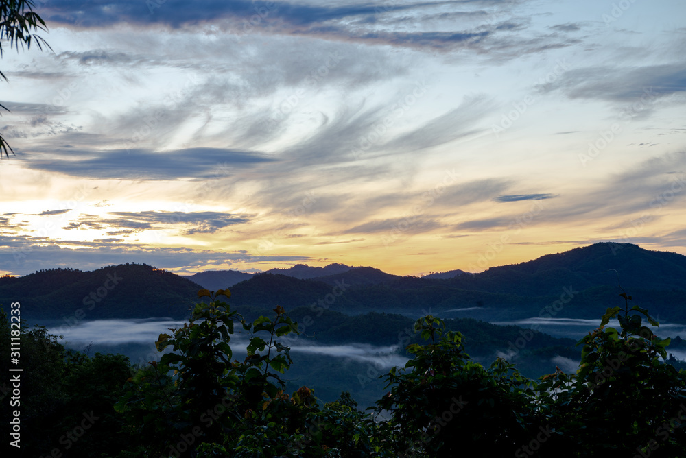 Forest and mountain in Sangkhlaburi District, Kanchanaburi Thailand 2019. Forest and mountain in Sangkhlaburi District, Kanchanaburi Thailand 2019.