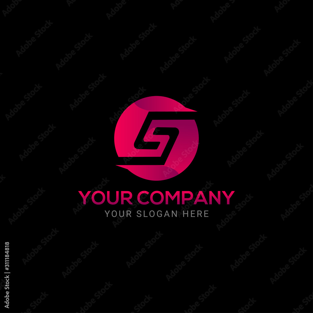 Creative abstract s letter circle logo vector Creative abstract s letter circle logo vector