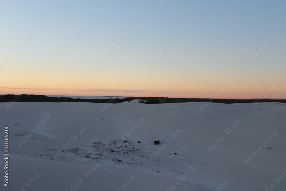 Sand dune view Sand dune view