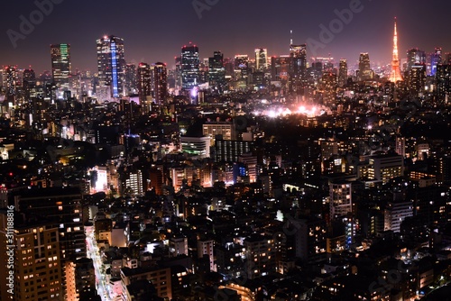 Wallpaper Mural 東京の夜景 Torontodigital.ca