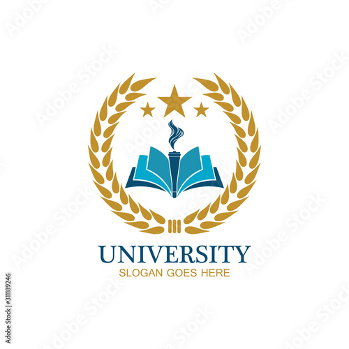 University, Academy, School and Course logo design template