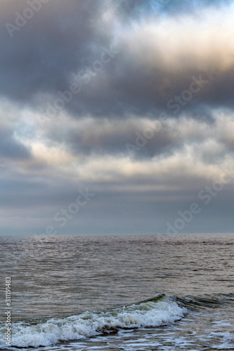 Baltic sea in winter  Liepaja  Latvia.