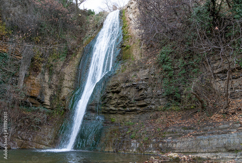 Waterfall. National Botanic Garden. Tbilisi. Georgia. photo