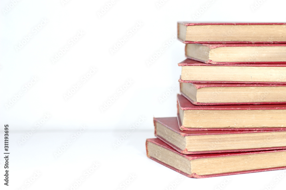 A pile of old books A pile of old books