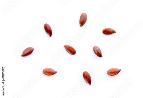 Billede på lærred seed flex isolated on white background
