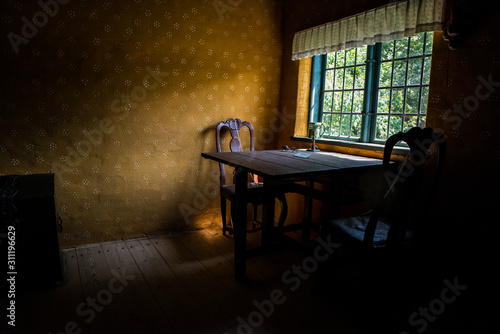 ancient dining room by the window © MOI