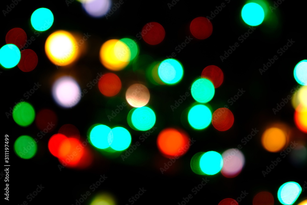 Out of focus bokeh lights. Great for backdrop or background