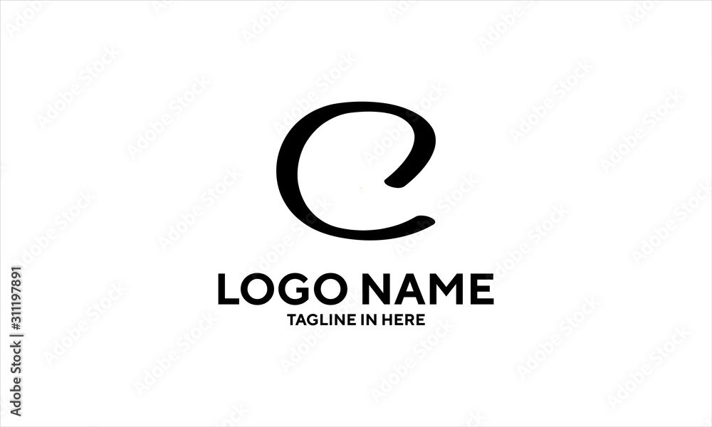 The concept of the logo with the initials letter C is a simple classical model handwritten script, very suitable for a symbol or company logo in an art or photography midwife The concept of the logo with the initials letter C is a simple classical model handwritten script, very suitable for a symbol or company logo in an art or photography midwife