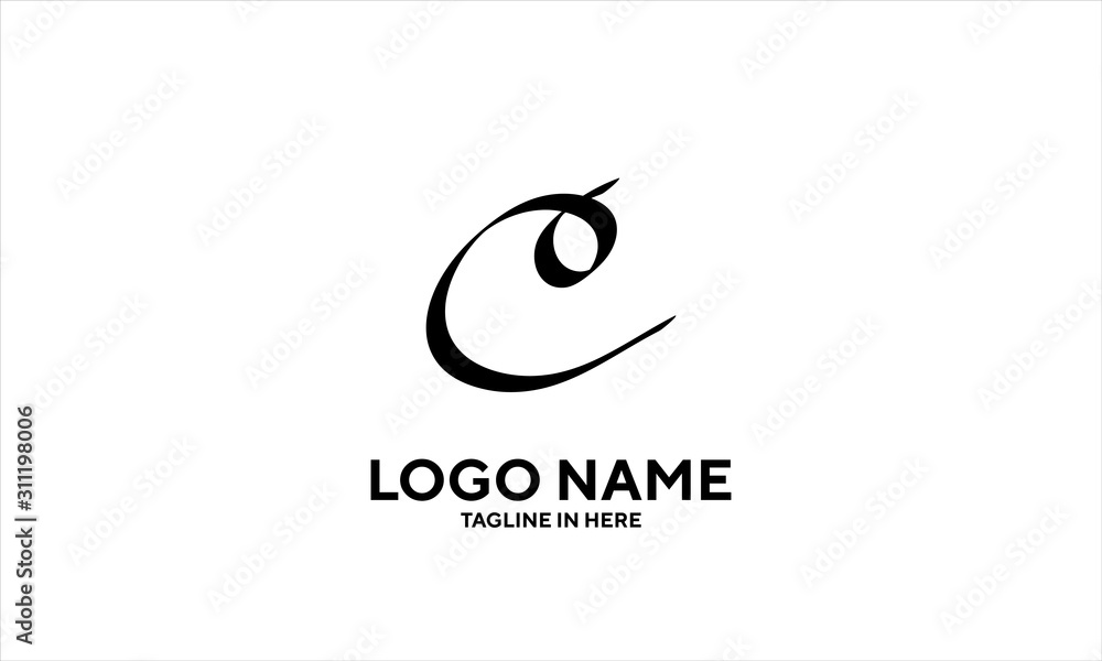The concept of the logo with the initials letter C is a simple classical model handwritten script, very suitable for a symbol or company logo in an art or photography midwife The concept of the logo with the initials letter C is a simple classical model handwritten script, very suitable for a symbol or company logo in an art or photography midwife