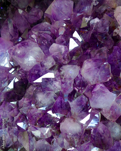 amethyst crystals background