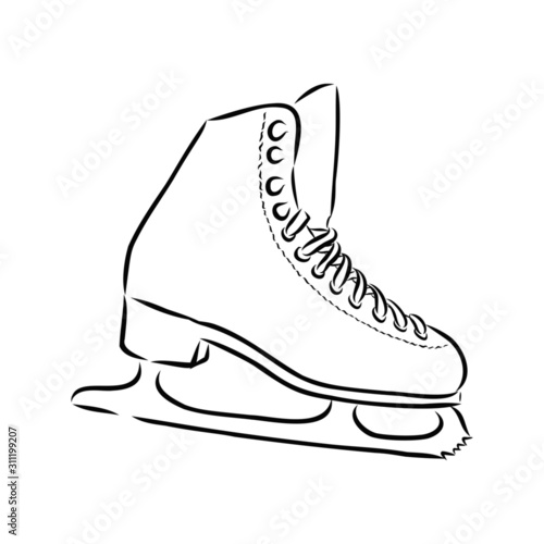 illustration of ice skates