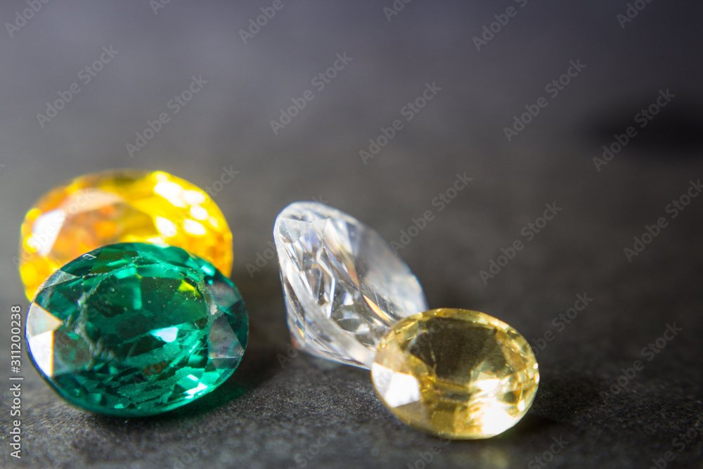 Natural Sapphire gemstone, Jewel or gems on black shine color, Collection of many different natural gemstones amethyst, Natural Sapphire gemstone, Jewel or gems on black shine color, Collection of many different natural gemstones amethyst,