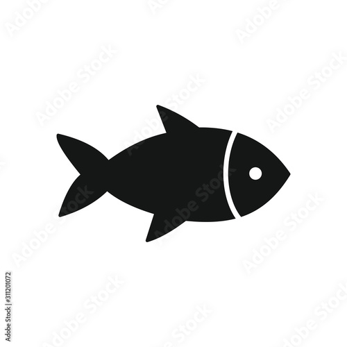 fish icon vector illustration sign