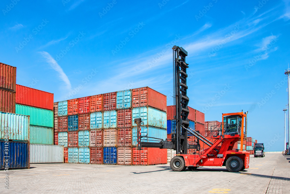 Container logistics terminal. Container logistics terminal.