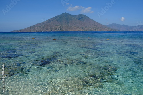 Indonesia Alor - Wonderful Coastline beach view to Ternate Island