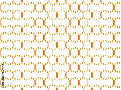 Repeating hexagon vector pattern 