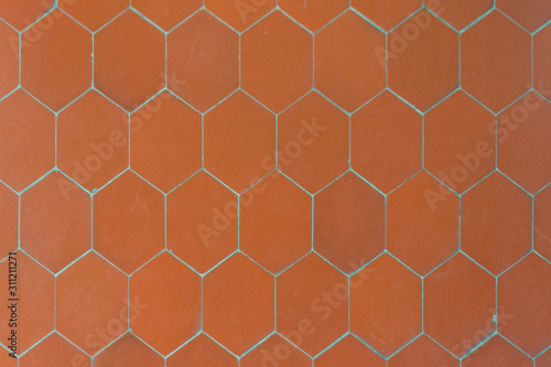 seamless geometric pattern of honeycombs