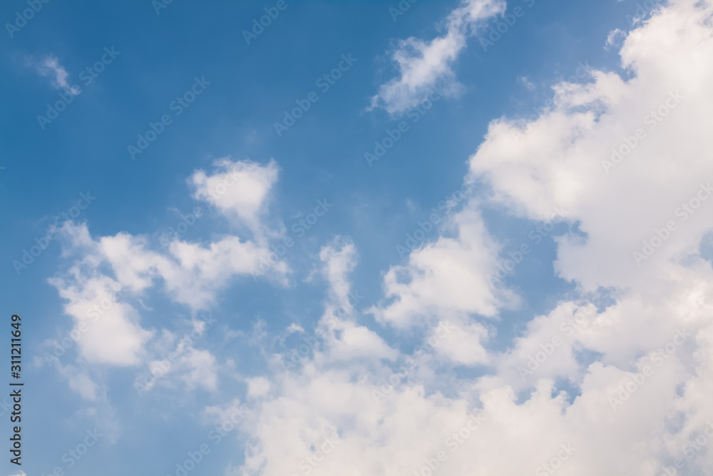 Obraz premium blue sky with white clouds