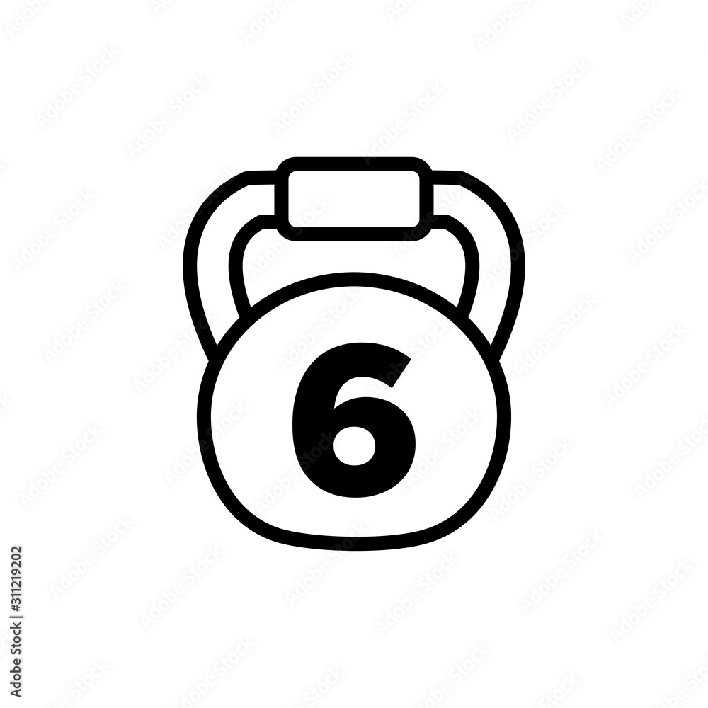 Fitness icon : Kettle bell icon Fitness icon : Kettle bell icon