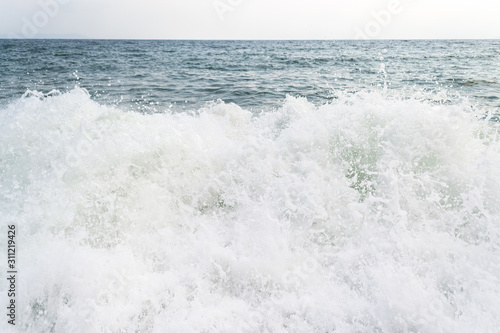 Strong waves on beach © Aleksandar