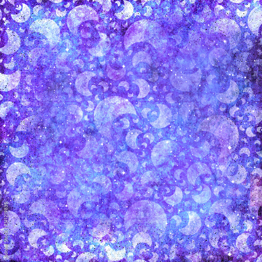 Bright Purple Half Moon Abstract Background Illustration Bright Purple Half Moon Abstract Background Illustration