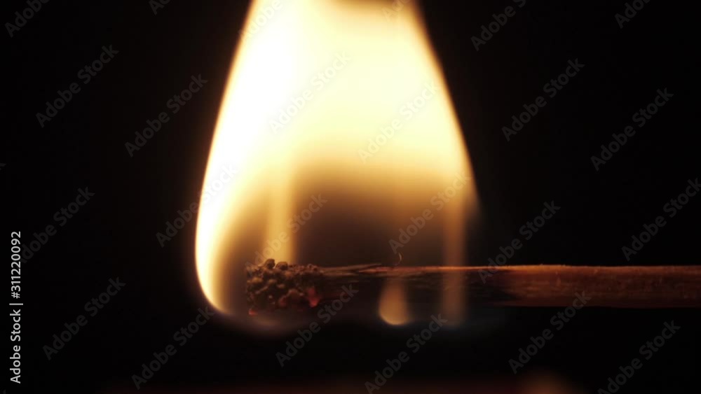 match burning macro shot slow motion match burning macro shot slow motion