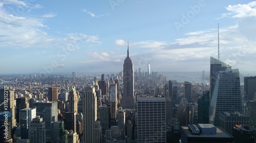 aerial view of new york city and Empire State Building © Olamide