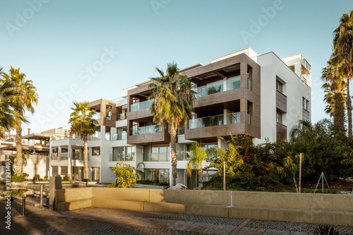 Modern apartment building in Paphos, Cyprus