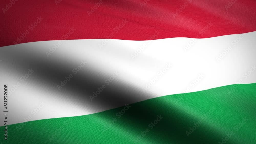 Flag of Hungary. Waving flag with highly detailed fabric texture seamless loopable video. Seamless loop with highly detailed fabric texture. Loop ready in HD resolution 1080p 60fps Flag of Hungary. Waving flag with highly detailed fabric texture seamless loopable video. Seamless loop with highly detailed fabric texture. Loop ready in HD resolution 1080p 60fps