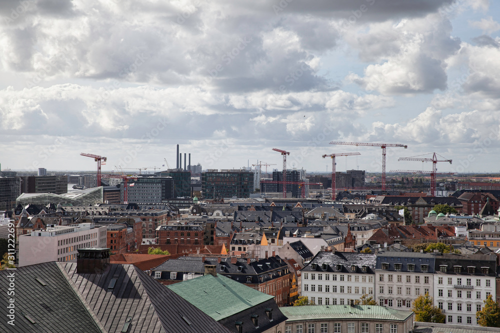 Construction development in Copenhagen, Denmark