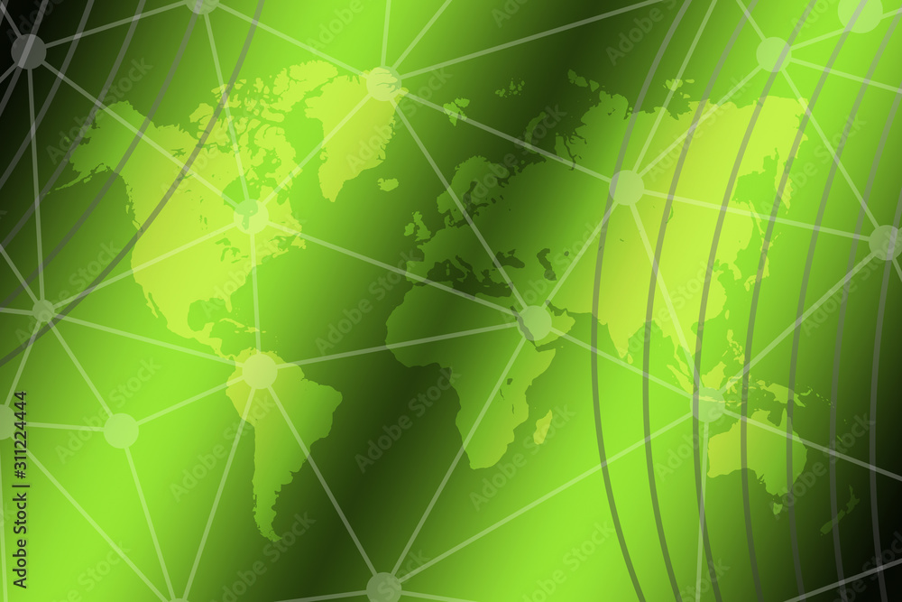 Fototapeta premium abstract, green, wave, wallpaper, design, illustration, light, pattern, line, blue, graphic, backdrop, lines, waves, art, texture, curve, artistic, motion, white, digital, flow, color, futuristic
