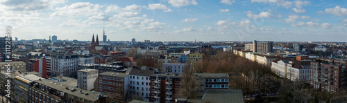 Panorama über die Dächer von Hamburg