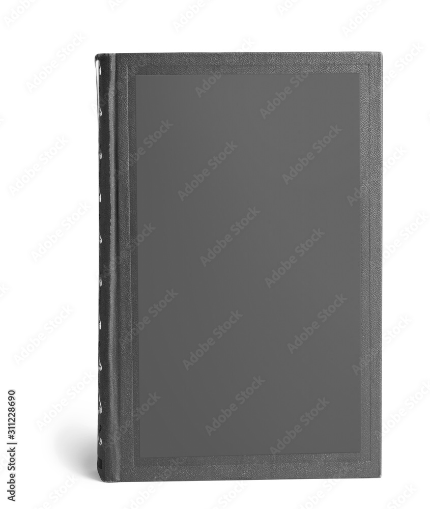 Hardcover book on white background. Space for design Hardcover book on white background. Space for design
