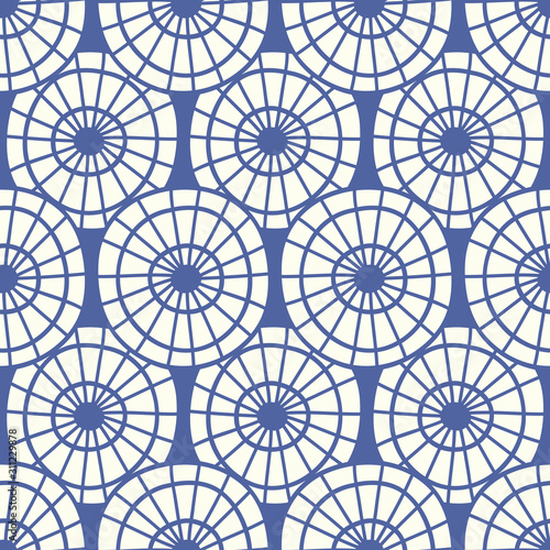 Japanese, Chinese traditional asian blue seamless pattern