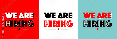 We are hiring