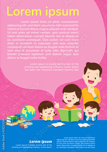 Education and learning,Education concept with Family background