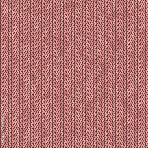 Knit texture melange color. Vector seamless pattern fabric. Knitting background flat design.