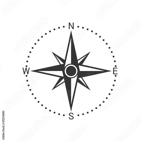 Vector Compass icon.