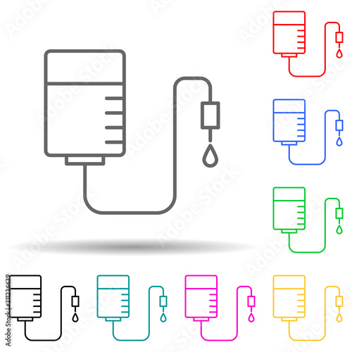 Liposuction clinic surgery multi color style icon. Simple thin line, outline vector of anti agies icons for ui and ux, website or mobile application
