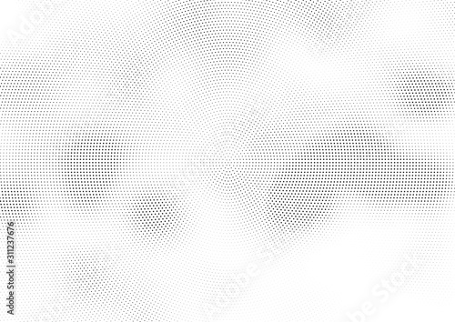 Abstract halftone dotted background. Futuristic grunge pattern, dot and circles. Vector modern optical pop art texture for posters, sites, business cards, cover, postcards, labels, stickers layout.